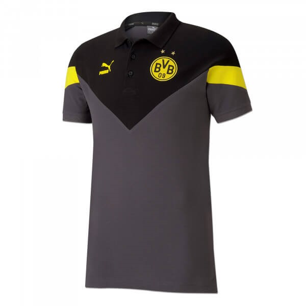 Polo Borussia Dortmund 2019-2020 Negro Gris
